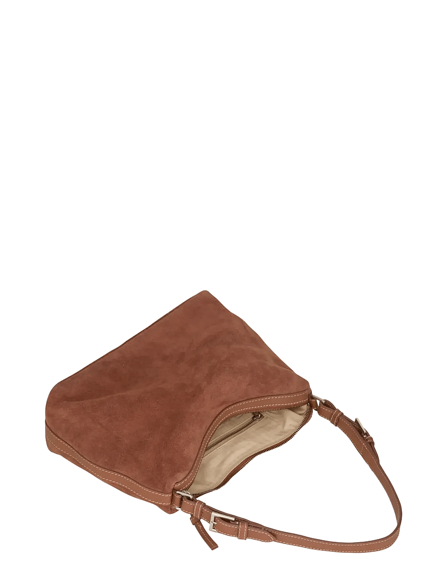 Becksöndergaard - Suede Ginni Medi Bag - modetrends - brown tortoise shell - 2