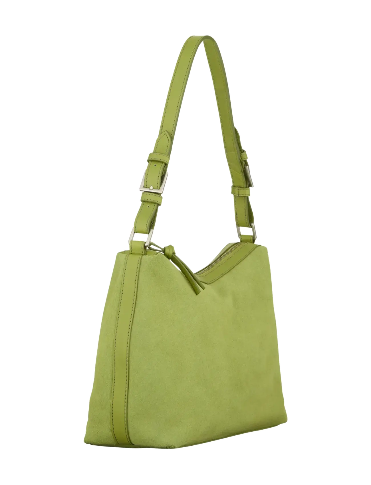 Becksöndergaard - Suede Ginni Medi Bag - mode trends - woodbine green - 2