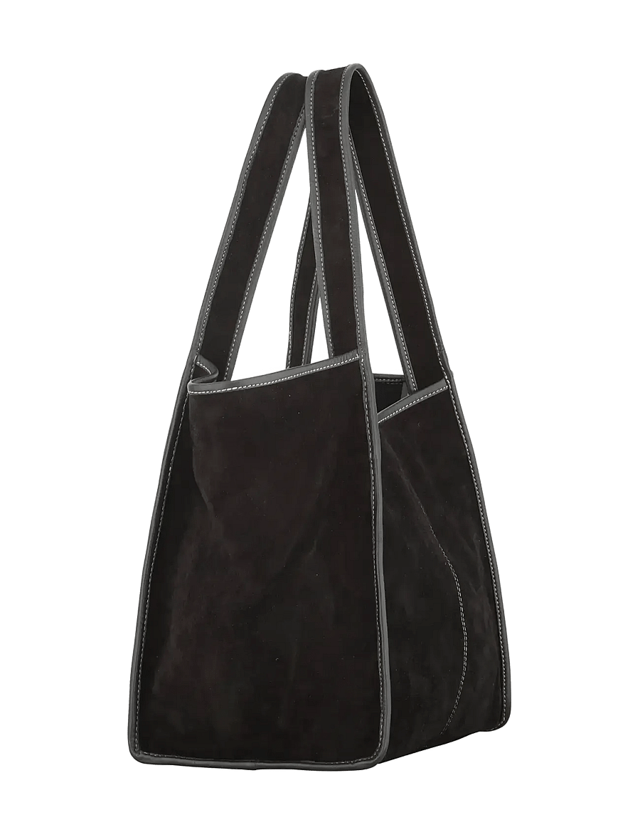 Becksöndergaard - Suede Laurel Bag - shoulder bags - black - 2