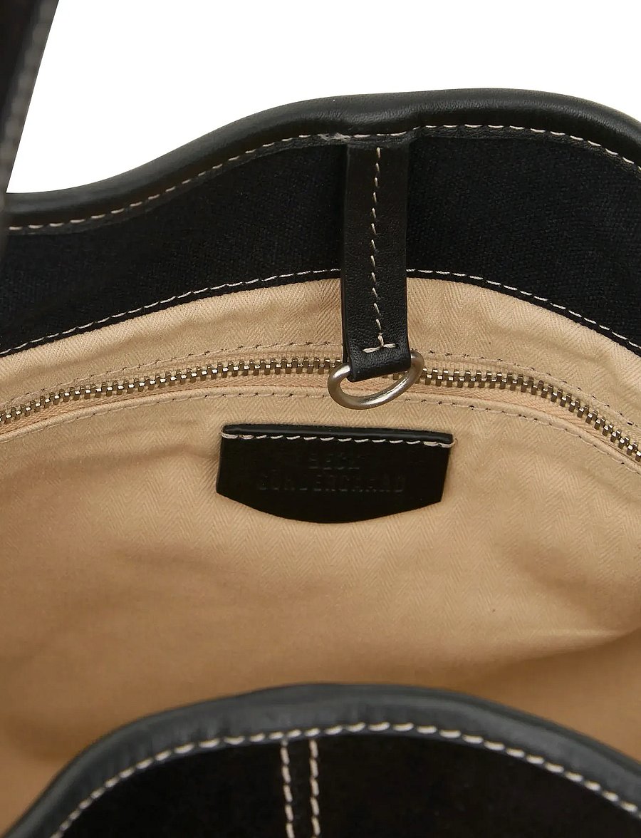 Becksöndergaard - Suede Laurel Bag - shoulder bags - black - 3