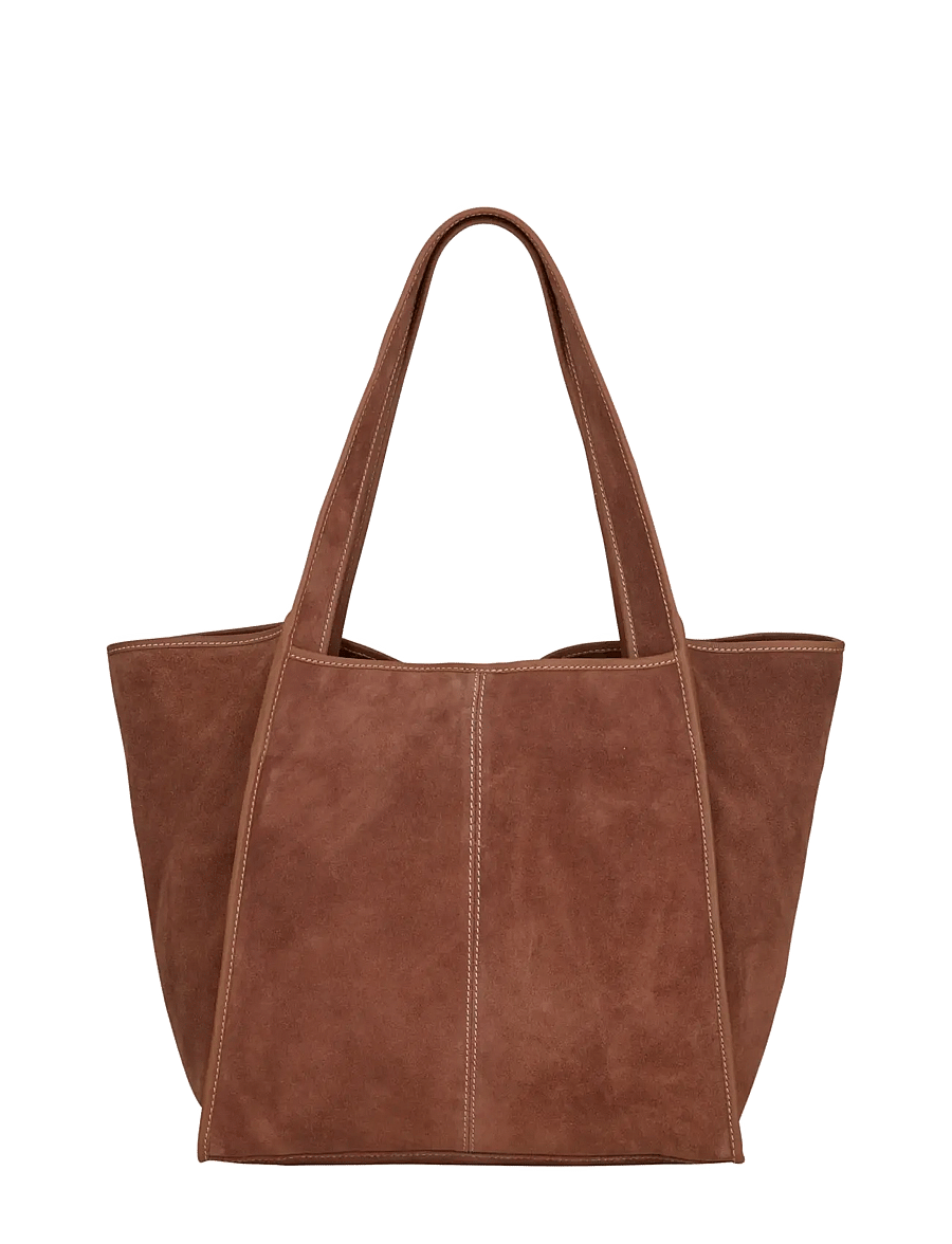 Becksöndergaard - Suede Laurel Bag - modetrender - brown tortoise shell - 0