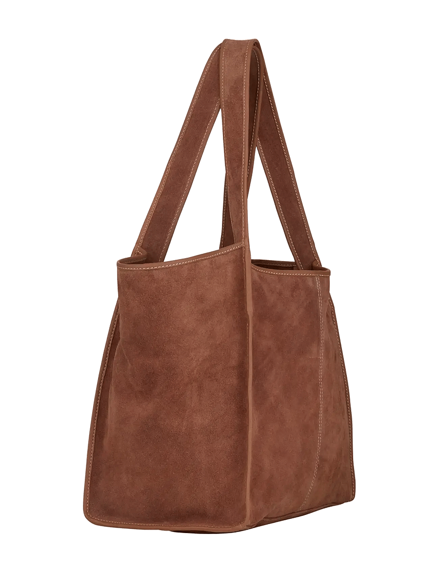Becksöndergaard - Suede Laurel Bag - modetrender - brown tortoise shell - 1