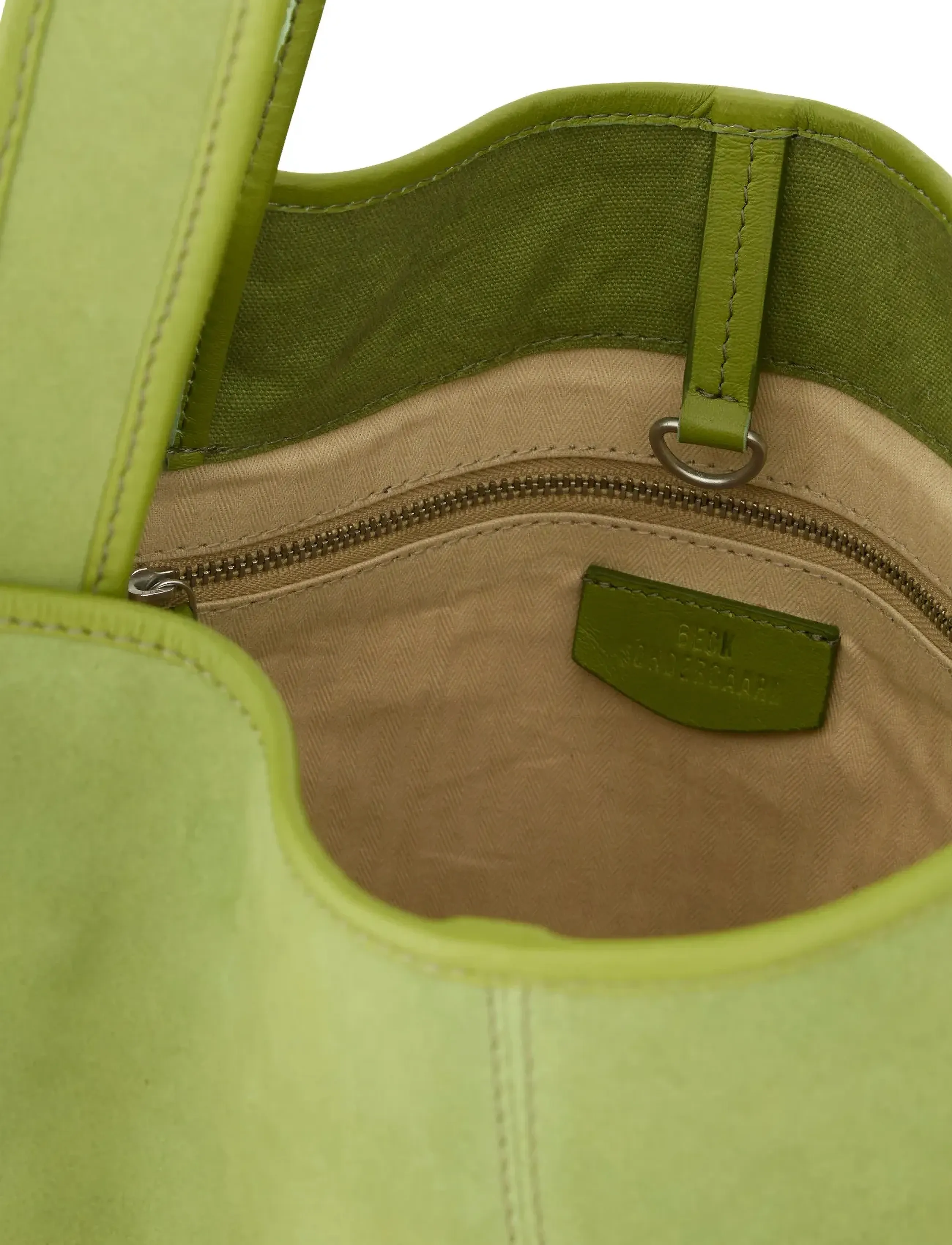 Becksöndergaard - Suede Laurel Bag - shoulder bags - woodbine green - 2