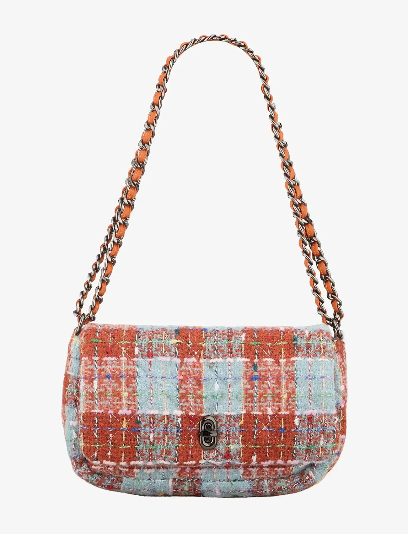 Becksöndergaard - Beau Checked Hollis Bag - speciella tillfällen - rooibos orange - 1