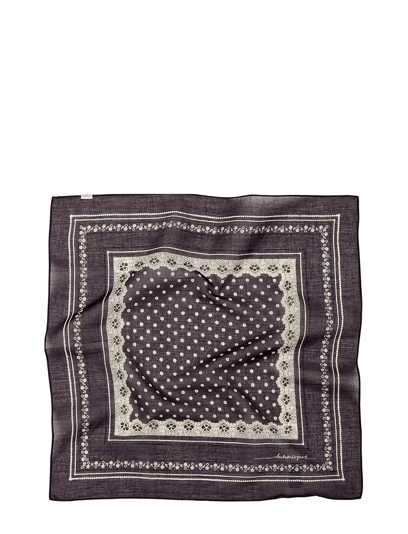 Becksöndergaard - Lacia Cotta Scarf - lightweight scarves - forged iron gray - 0