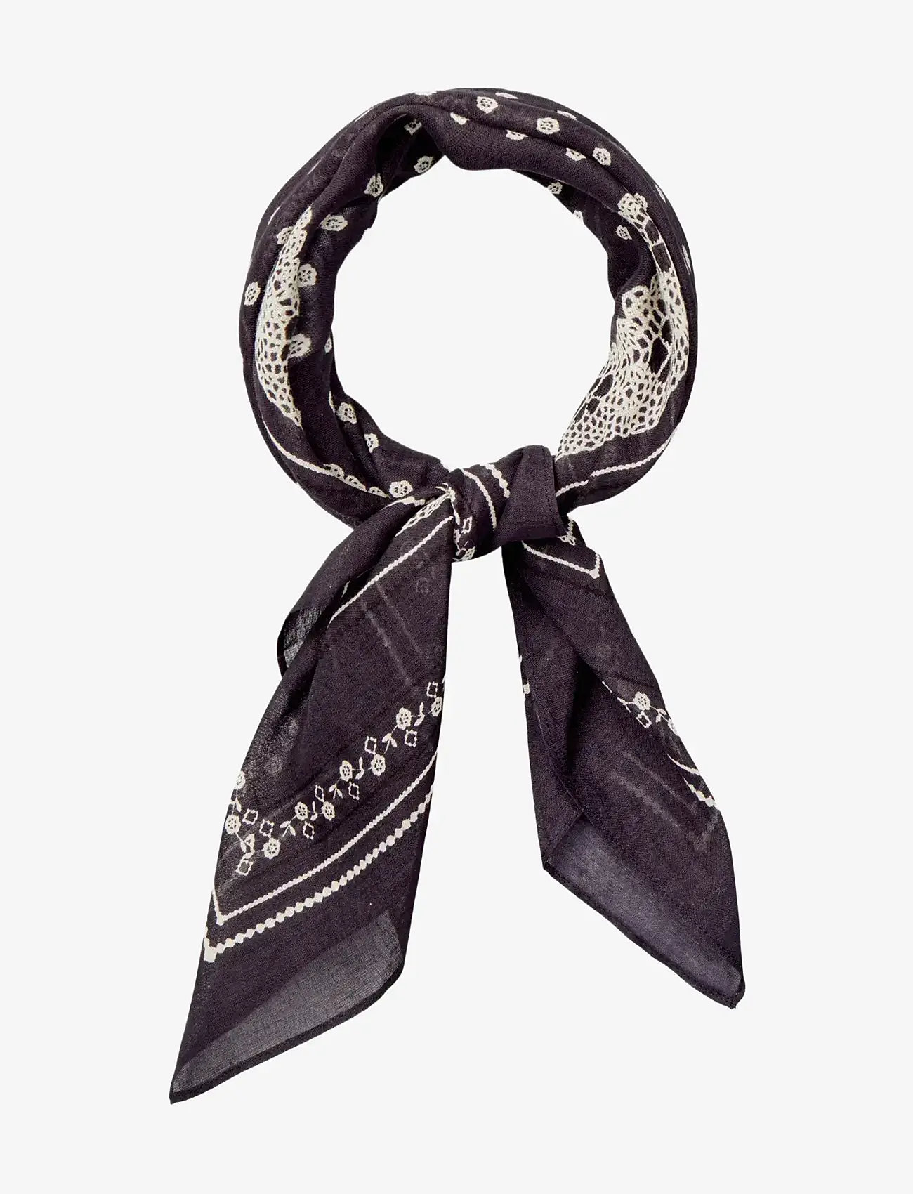 Becksöndergaard - Lacia Cotta Scarf - lightweight scarves - forged iron gray - 1