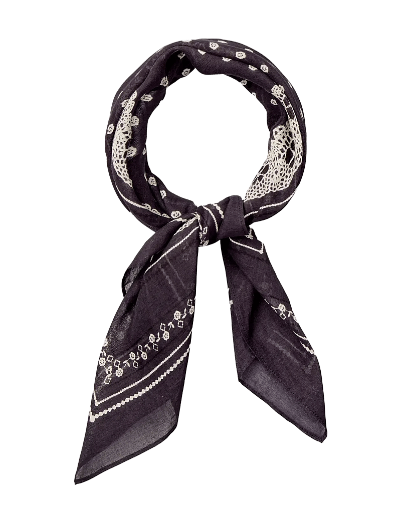 Becksöndergaard - Lacia Cotta Scarf - lightweight scarves - forged iron gray - 1