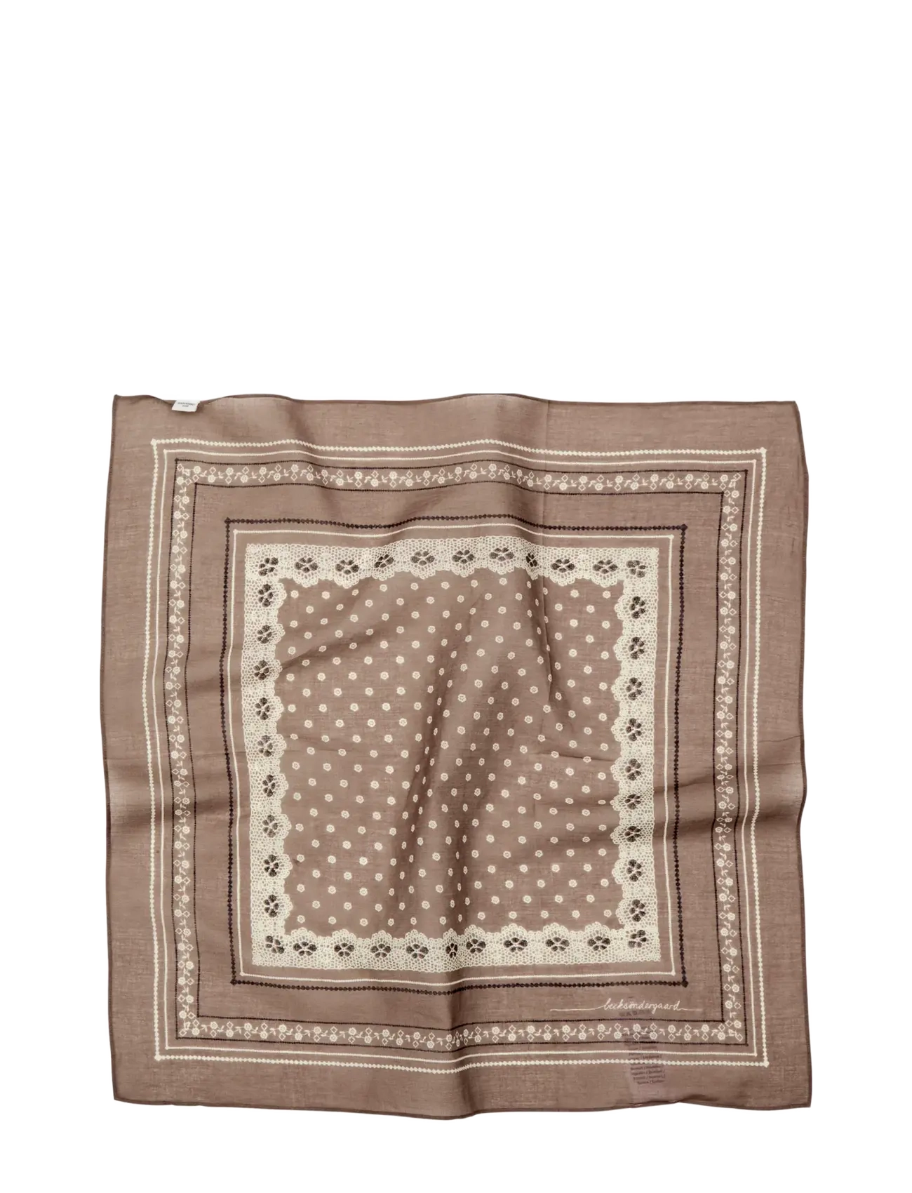 Becksöndergaard Lacia Cotta Scarf - Becksöndergaard - PINE BARK / brown