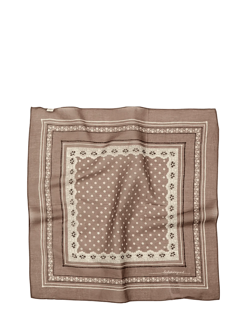 Becksöndergaard - Lacia Cotta Scarf - moetrendid - pine bark - 0