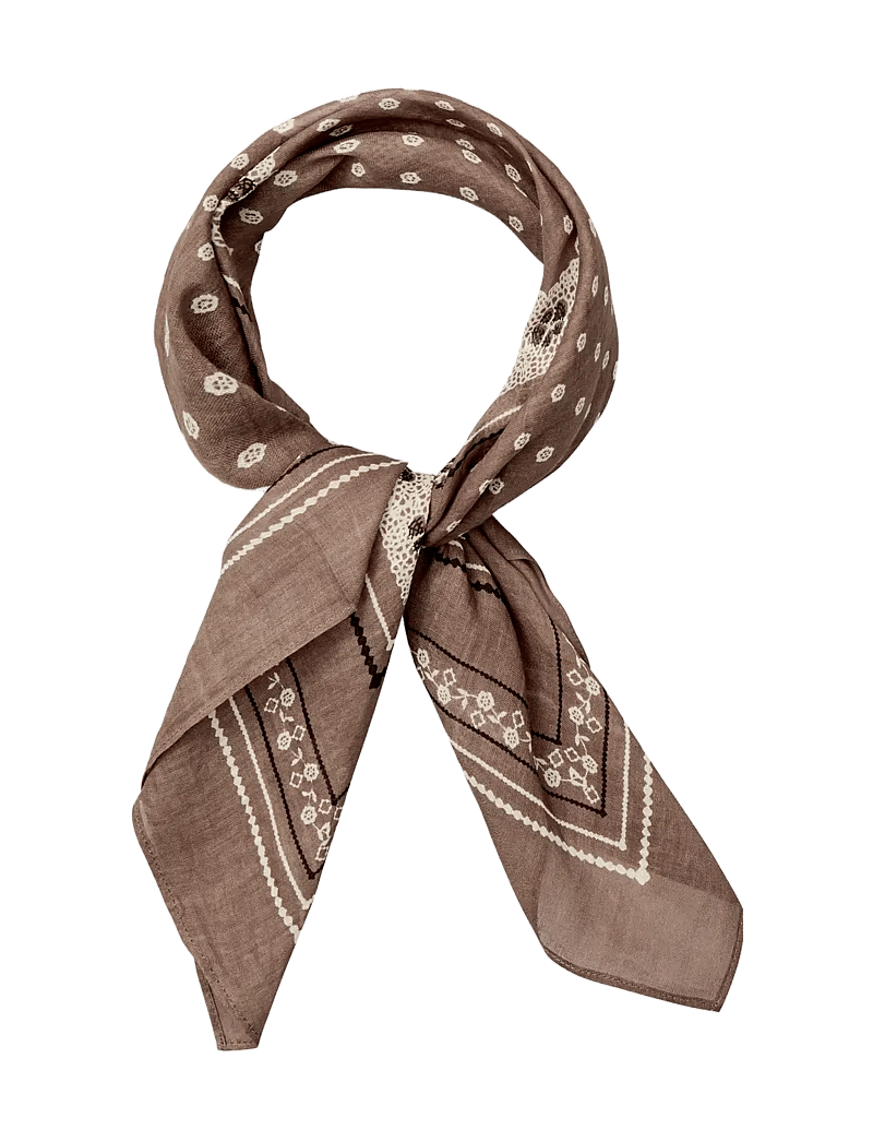 Becksöndergaard - Lacia Cotta Scarf - moetrendid - pine bark - 1