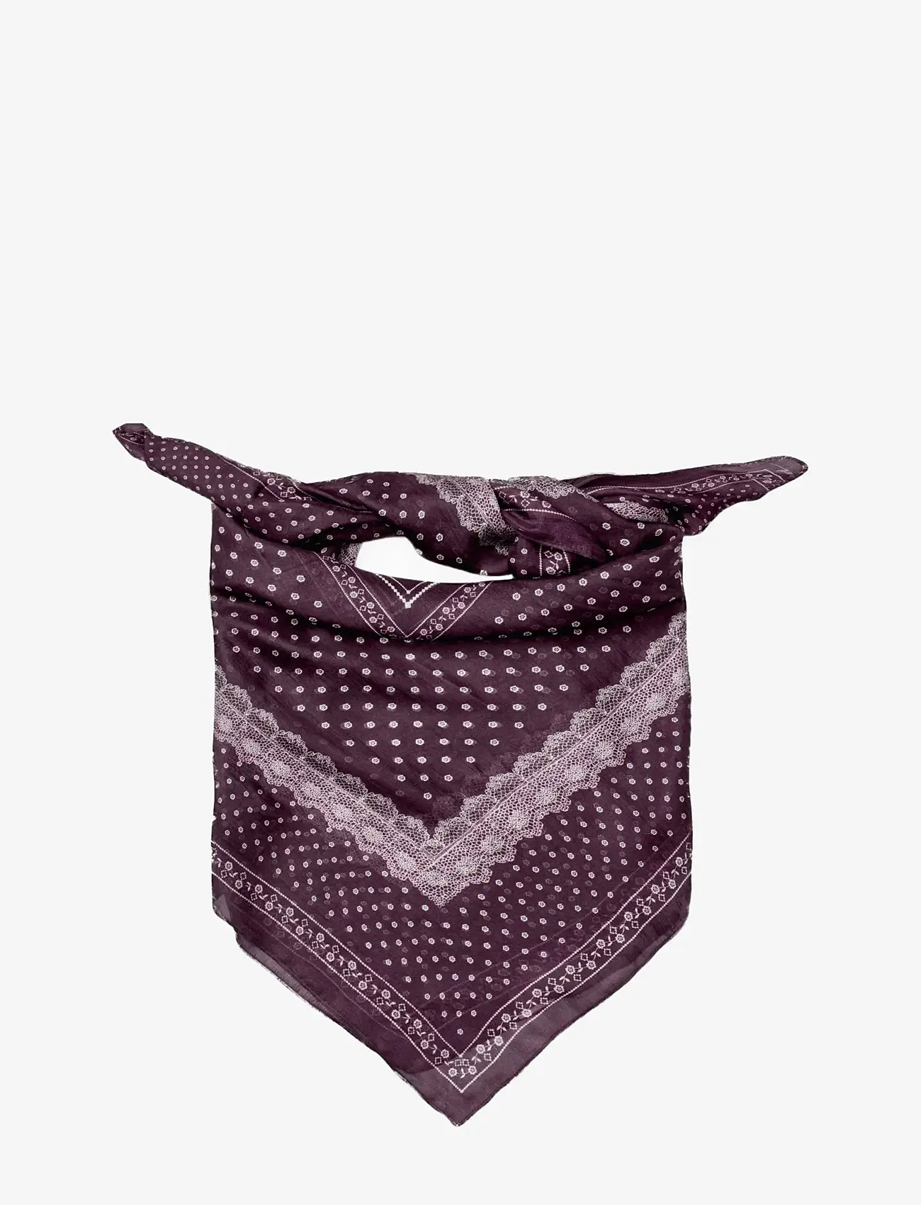 Becksöndergaard - Lacia Tabby Sia Scarf - moetrendid - fig red - 1