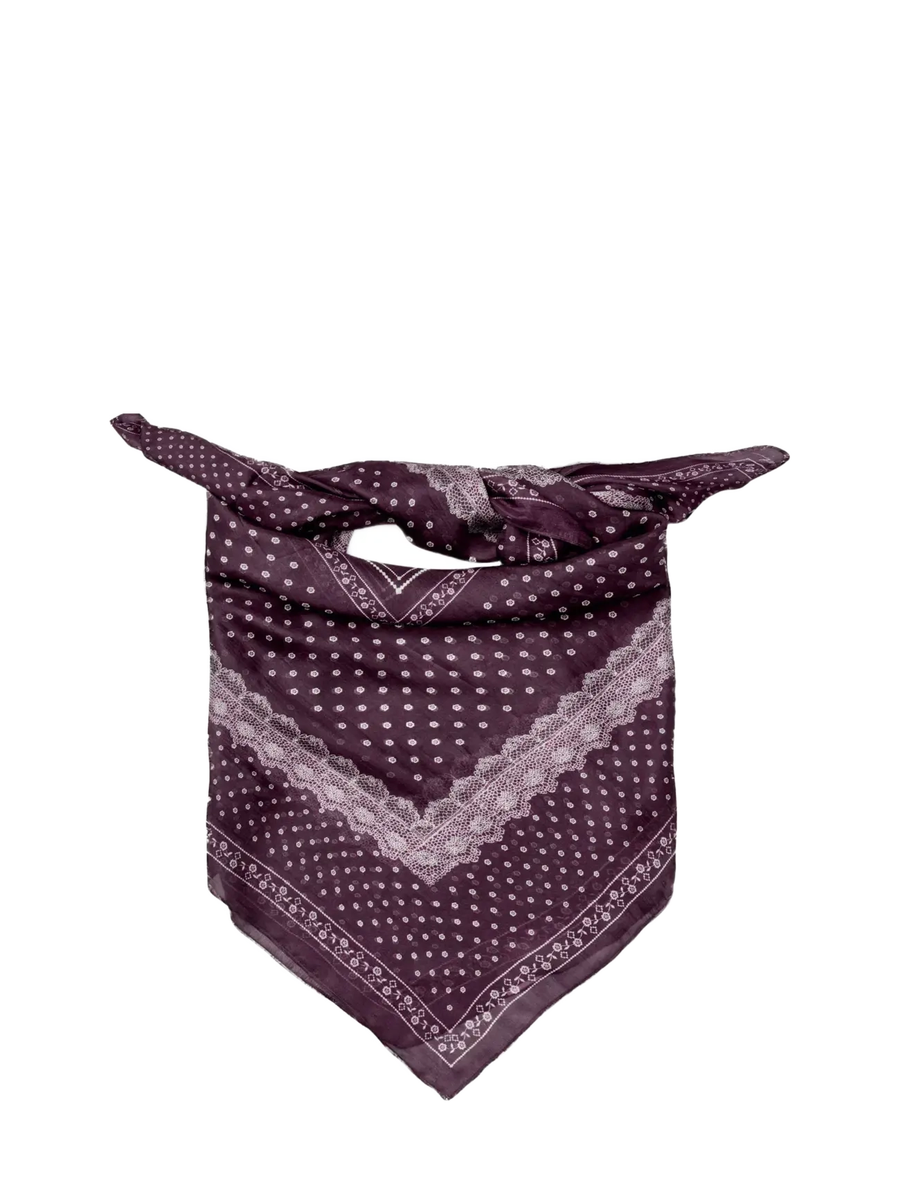Becksöndergaard Lacia Tabby Sia Scarf - Becksöndergaard - FIG RED / purple