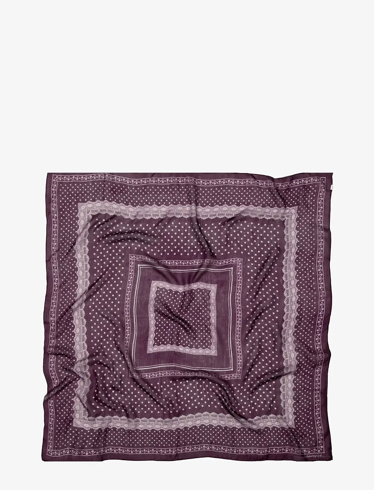 Becksöndergaard - Lacia Tabby Sia Scarf - moetrendid - fig red - 2