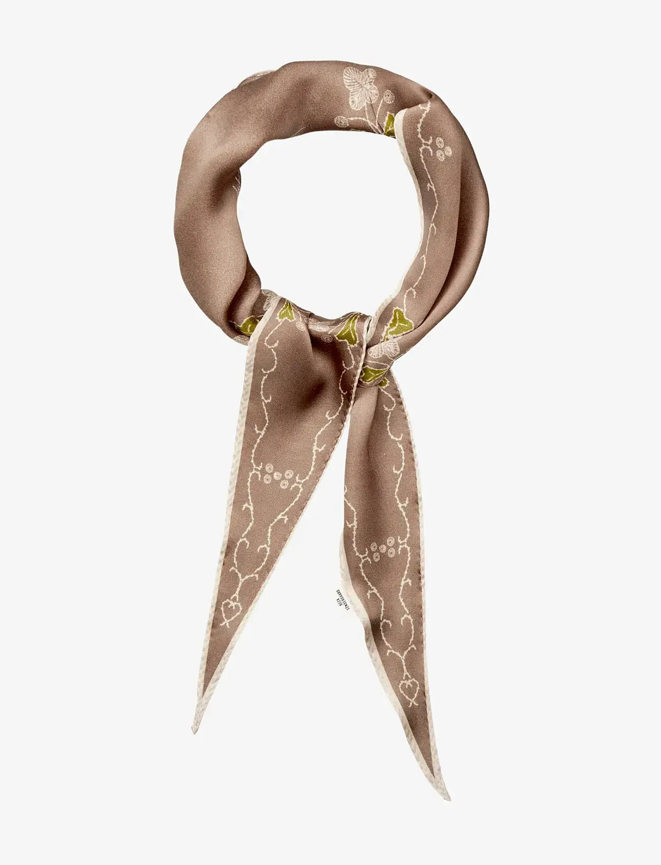 Becksöndergaard - Brodaria Diamond Scarf - sjalar - pine bark - 0