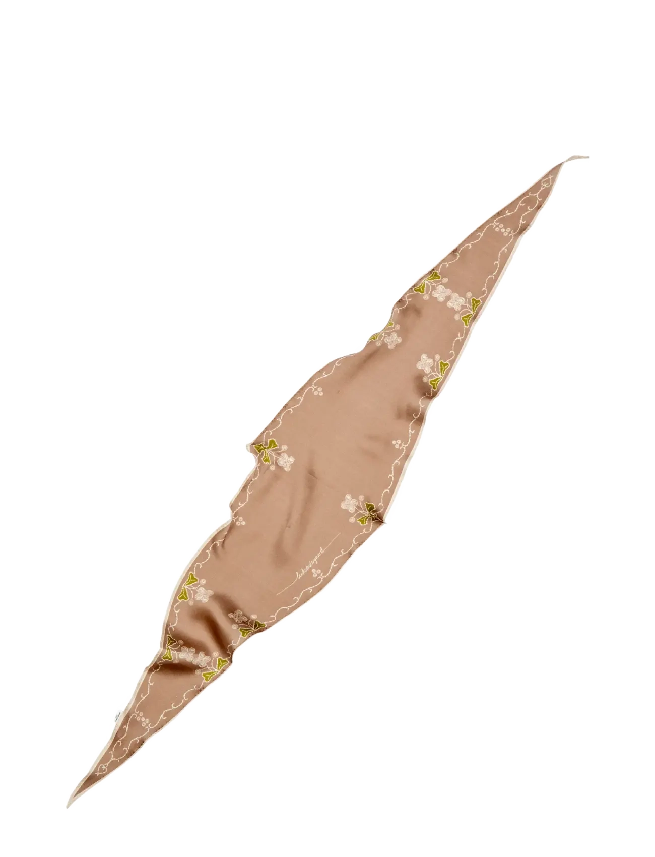 Becksöndergaard - Brodaria Diamond Scarf - pine bark - 1