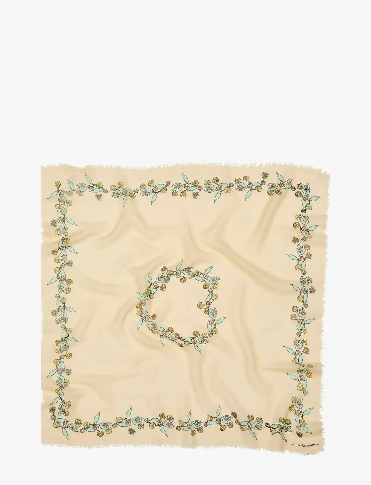 Becksöndergaard - Carna Woo Scarf - modetrends - birch white - 0