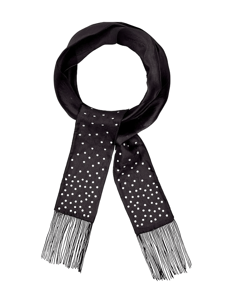 Becksöndergaard - Glimsy Party Scarf - modetrends - black - 1