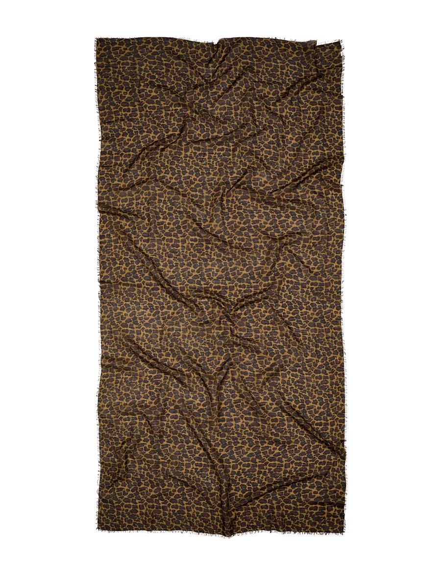 Becksöndergaard - Leopa Woo Scarf - tynde tørklæder - black - 0