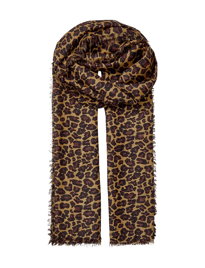 Becksöndergaard - Leopa Woo Scarf - tynde tørklæder - black - 1
