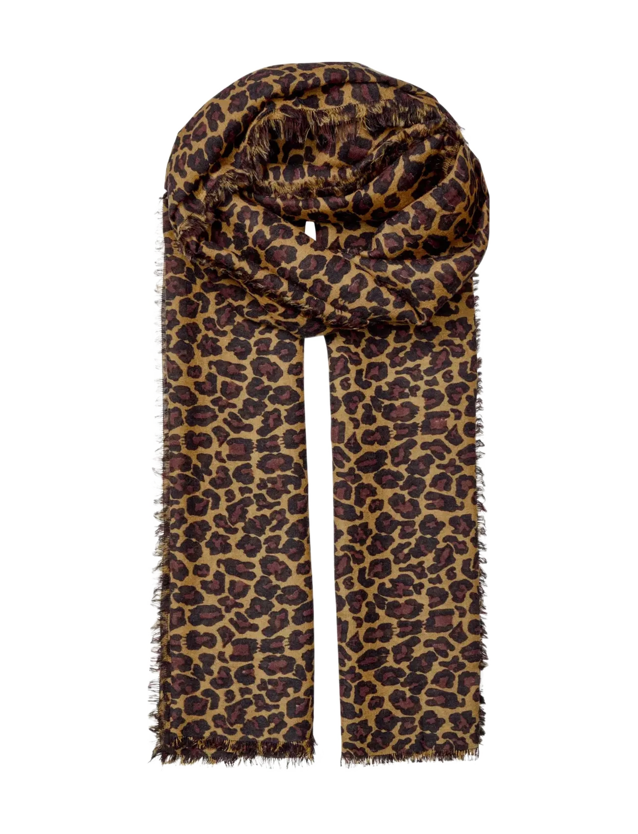 Becksöndergaard - Leopa Woo Scarf - modetrends - black - 1