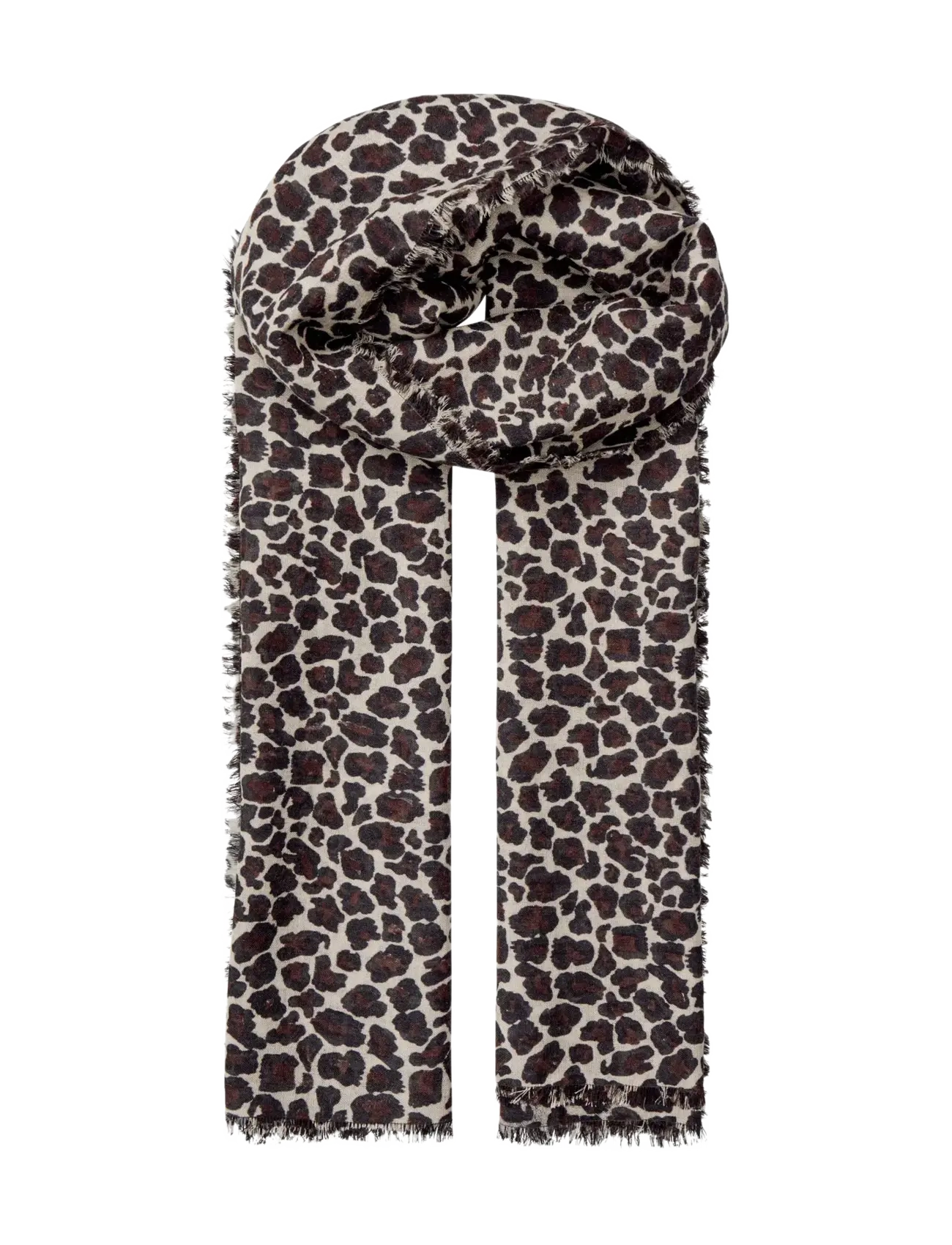Becksöndergaard Leopa Woo Scarf, Kvinder, Leopard Tørklæde, Grå, Str: ONE SIZE