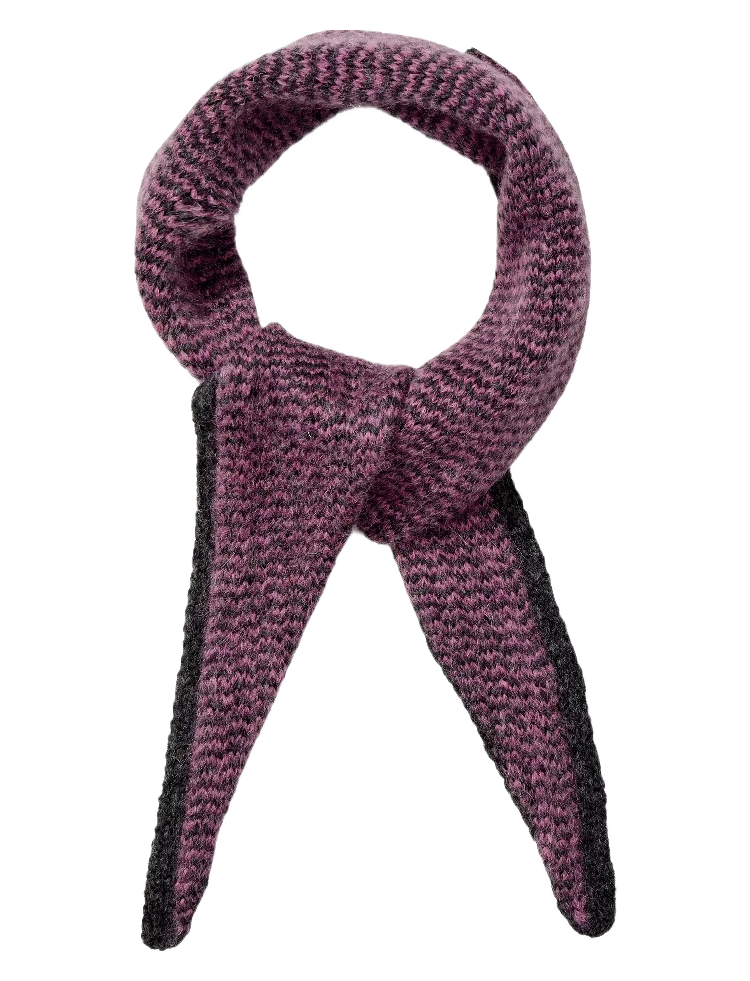 Becksöndergaard Grafine Tria Scarf - Accessoires - FORGED IRON GRAY / red