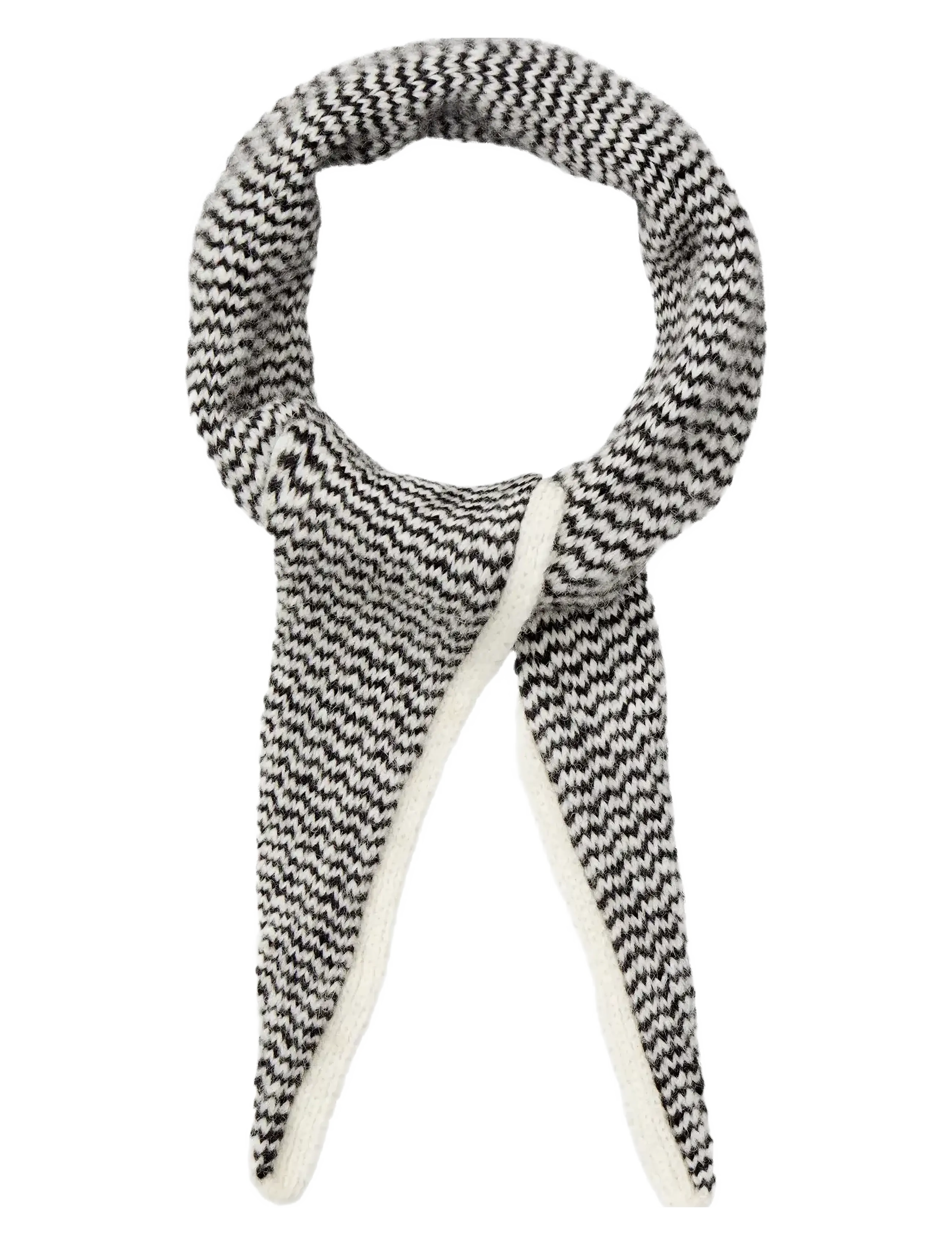 Becksöndergaard Grafine Tria Scarf - Becksöndergaard - WHITE / black