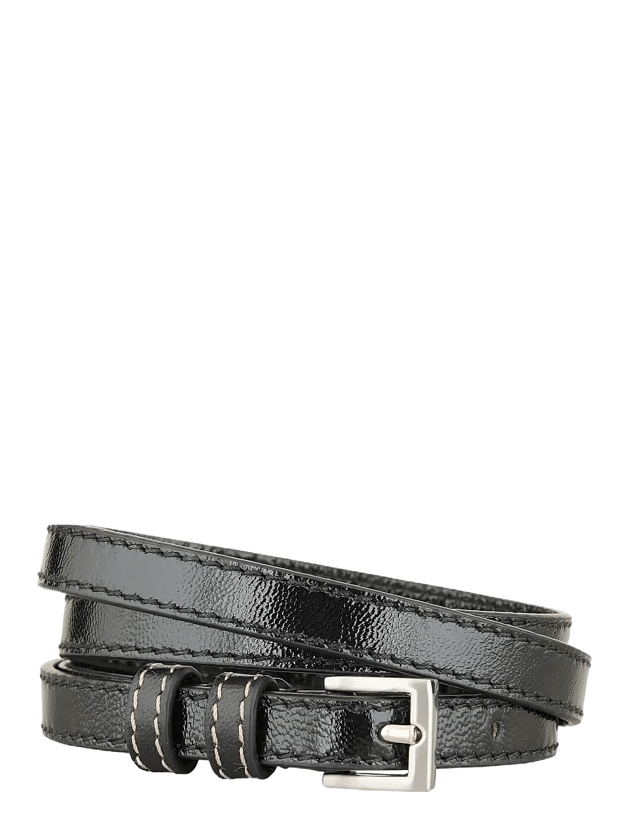 Becksöndergaard - Sheeny Aria Belt - leather belts - black - 0