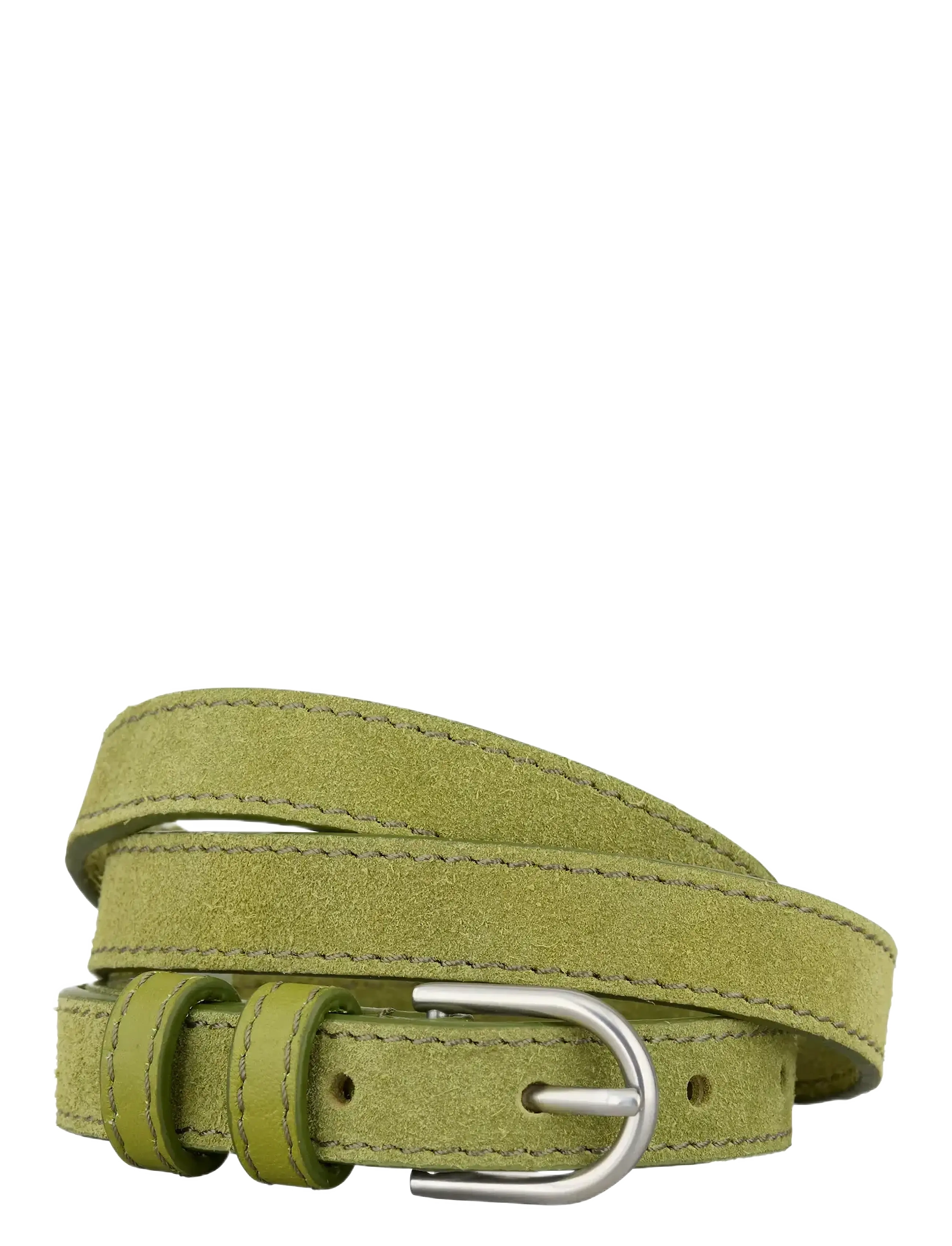 Suede Zoe Belt - WOODBINE GREEN