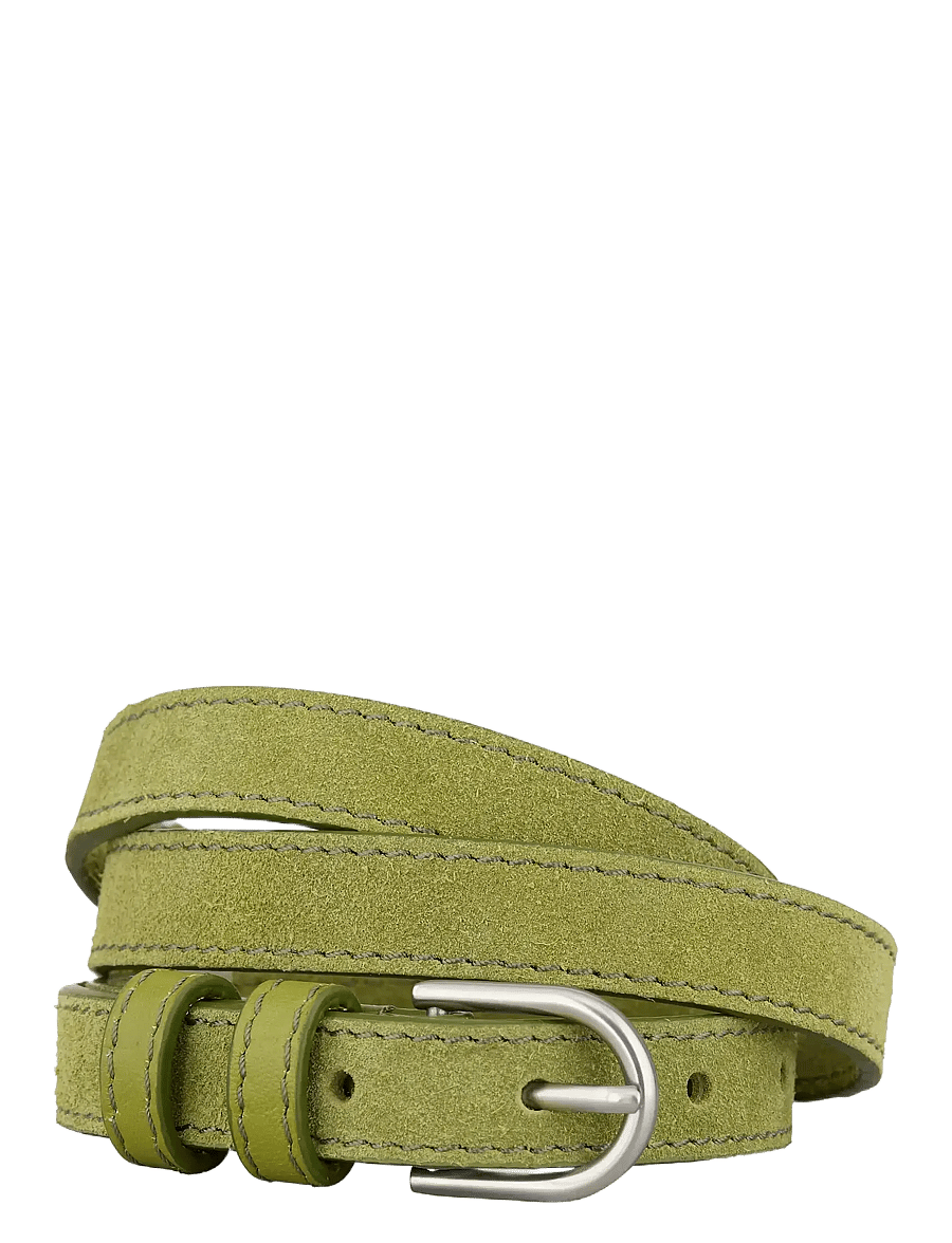 Becksöndergaard - Suede Zoe Belt - ledergürtel - woodbine green - 0
