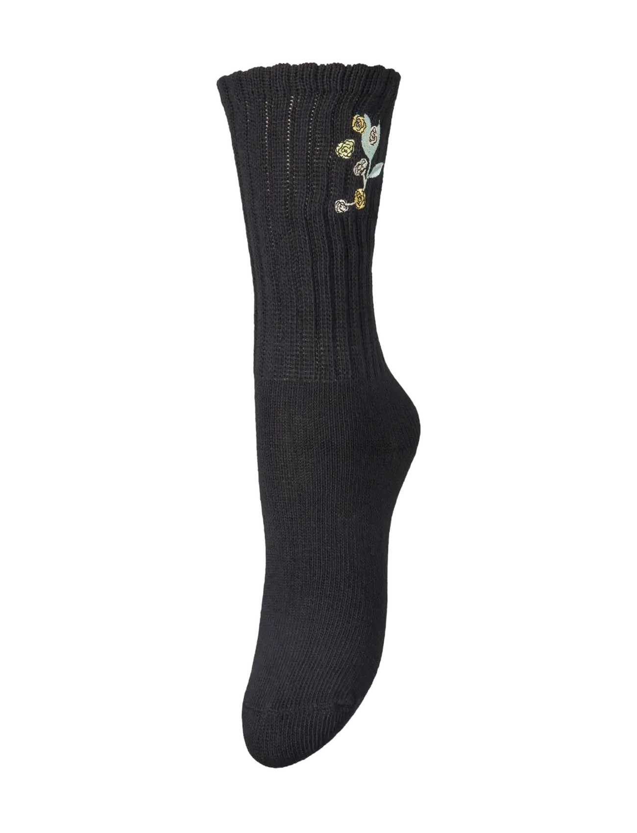Rosy Cotta Sock - BLACK