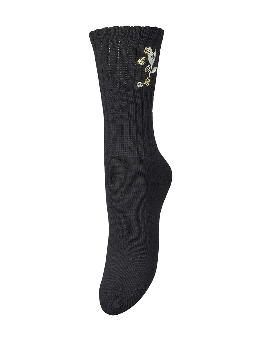 Becksöndergaard - Rosy Cotta Sock - almindelige strømper - black - 0