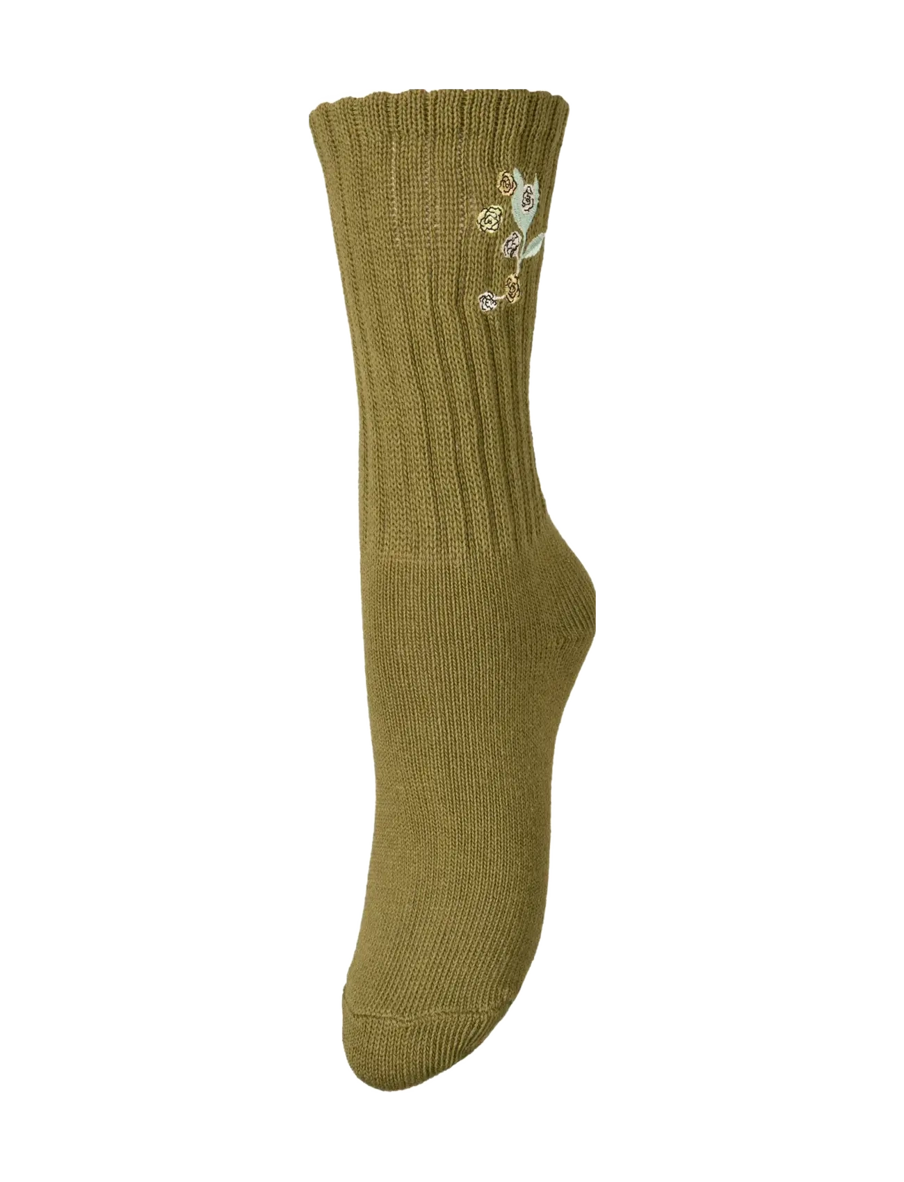 Rosy Cotta Sock - WOODBINE GREEN