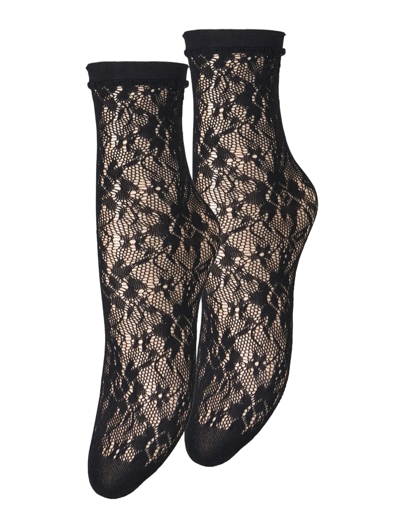 Lacia Lace Sock 2 Pack - BLACK