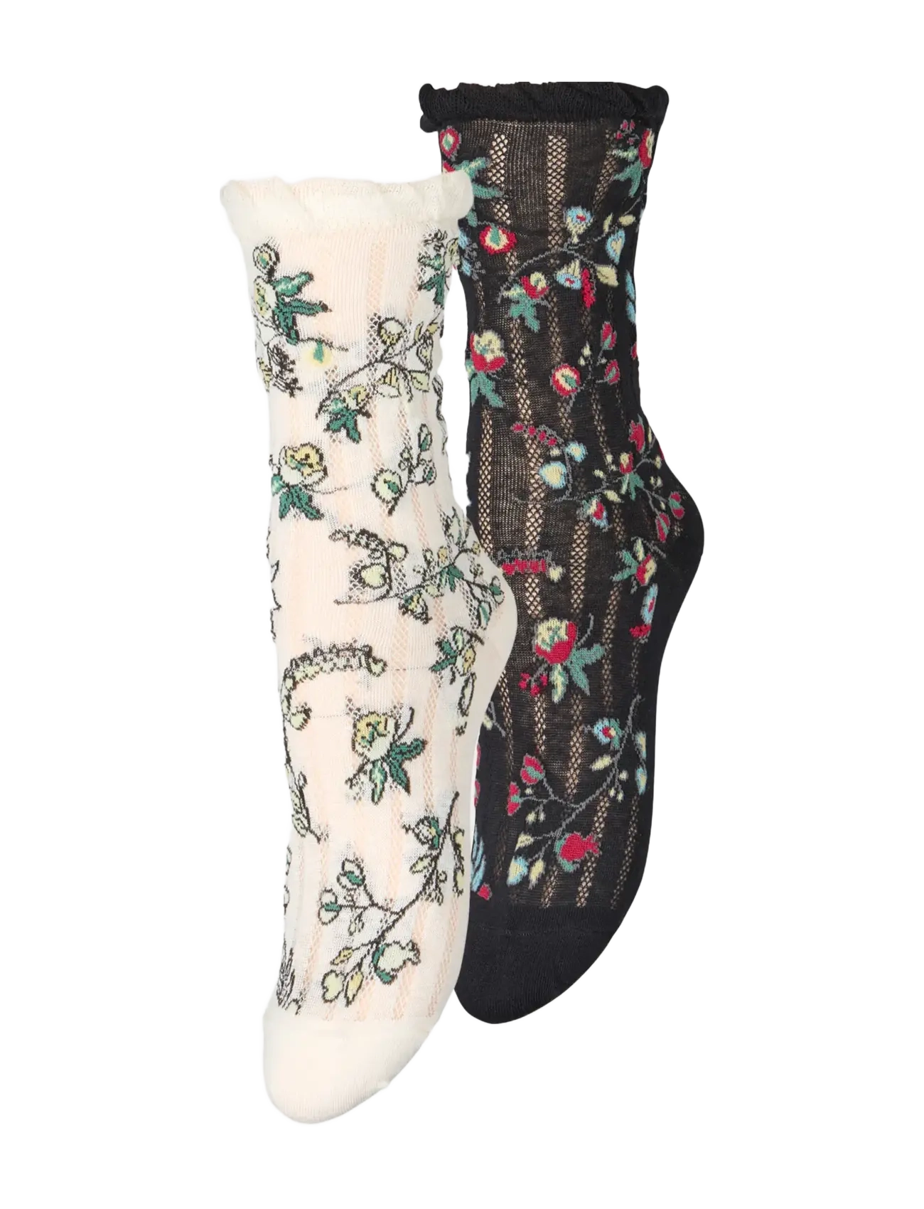 Becksöndergaard Fairygard Cotta Sock 2 Pack - Apatinis trikotažas - BLACK/WHITE / multi
