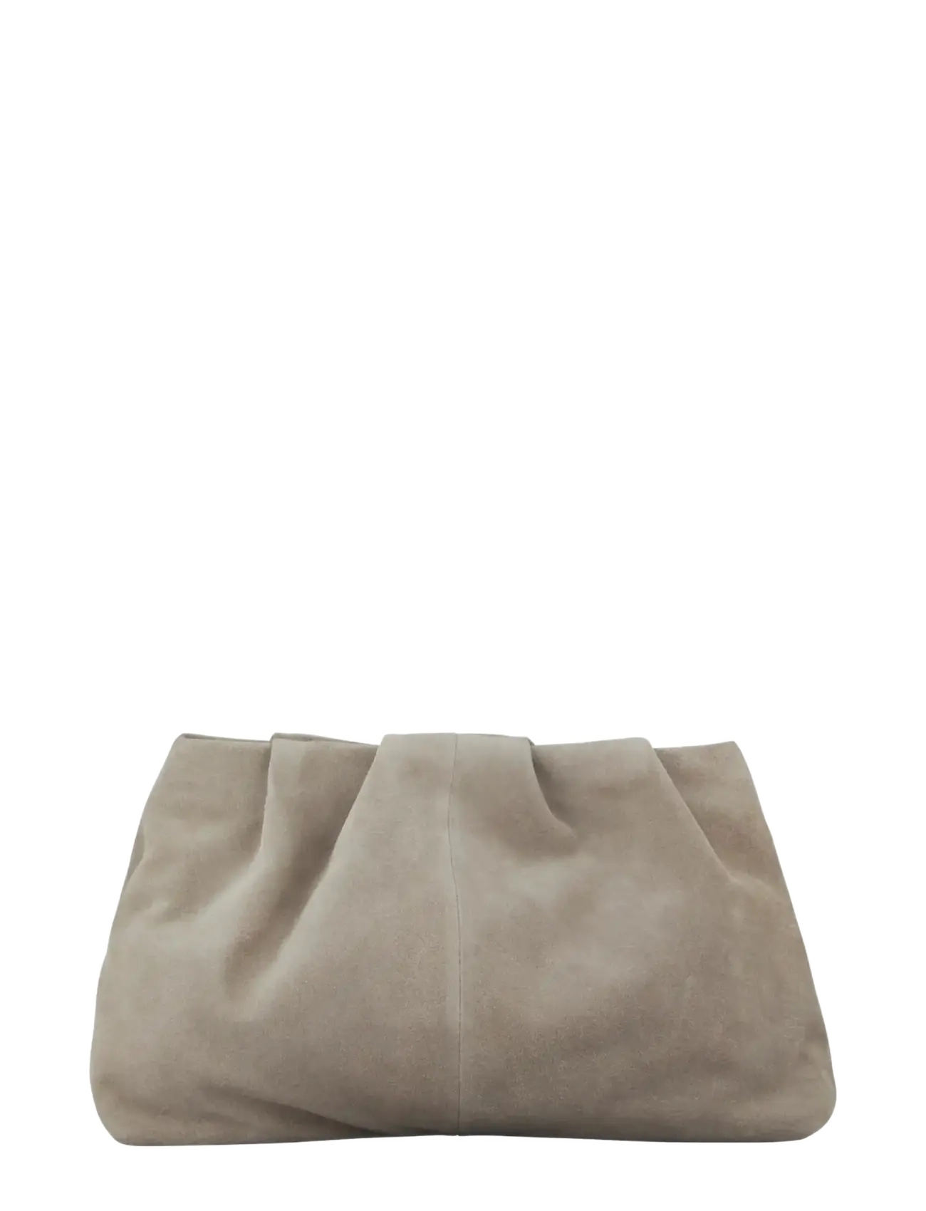 Becksöndergaard Suede Clutch Bag, 33X 20 cm, Grey, Tasker > Clutches, Dame