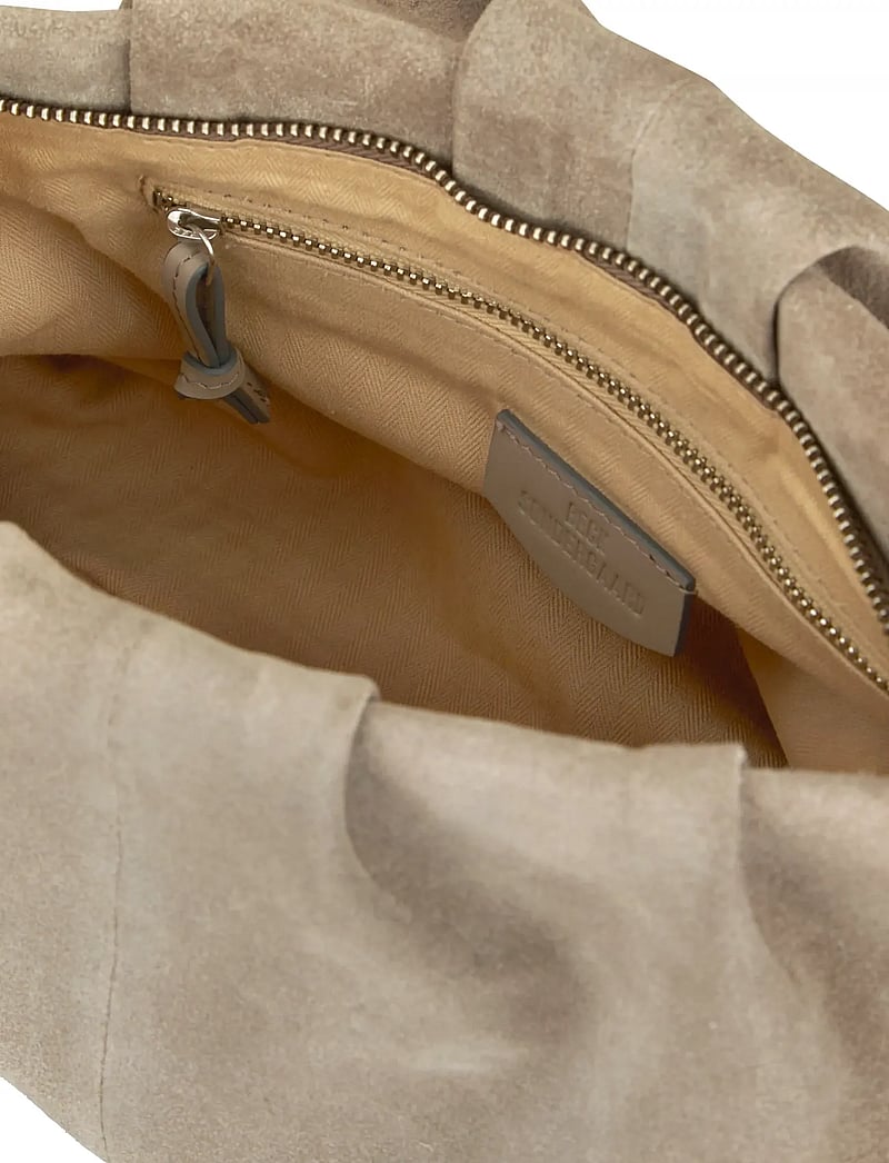 Becksöndergaard - Suede Clutch Bag - særlige begivenheder - porpoise gray - 1
