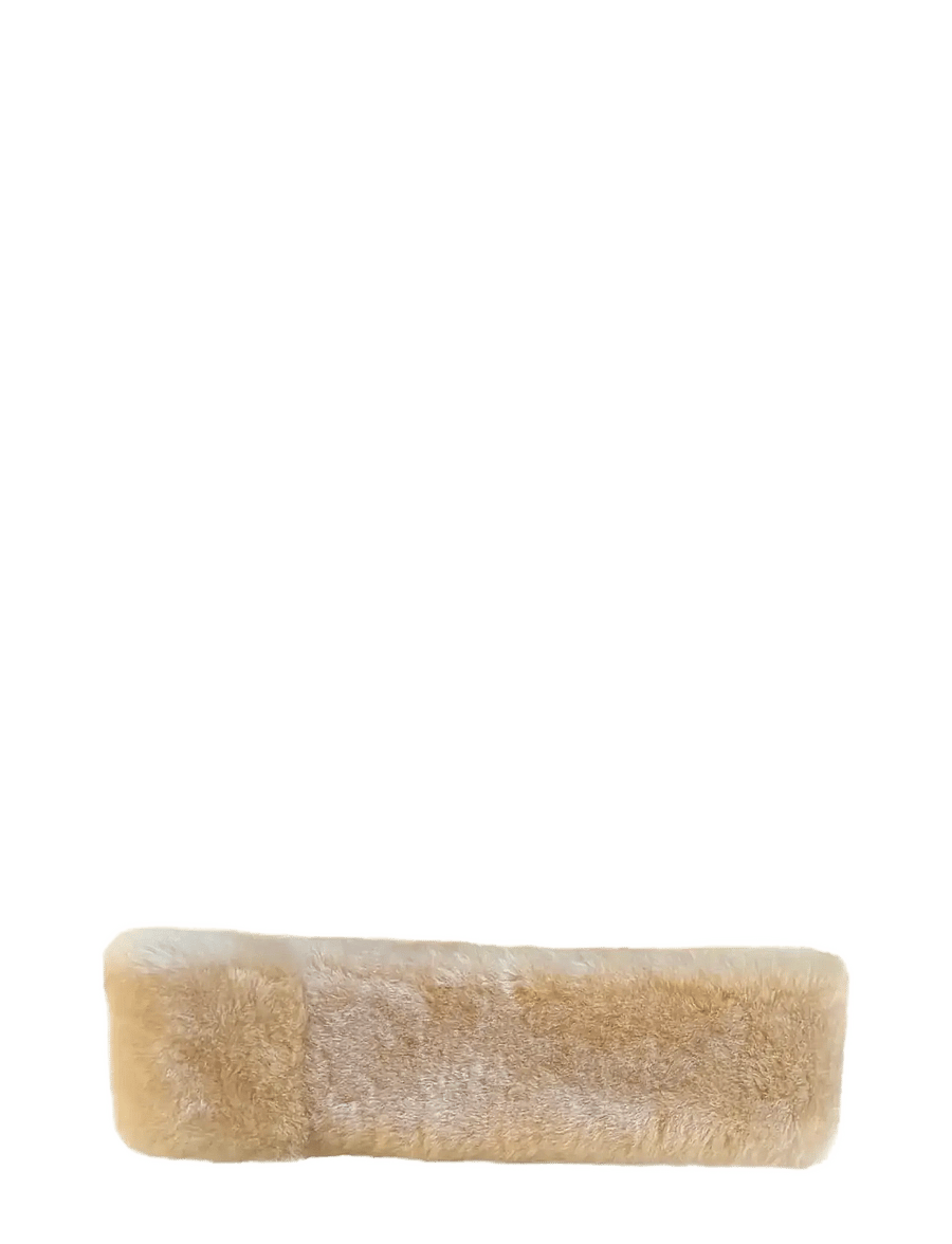 Becksöndergaard - Dora Shearling Headband - headbands - emperador brown - 0