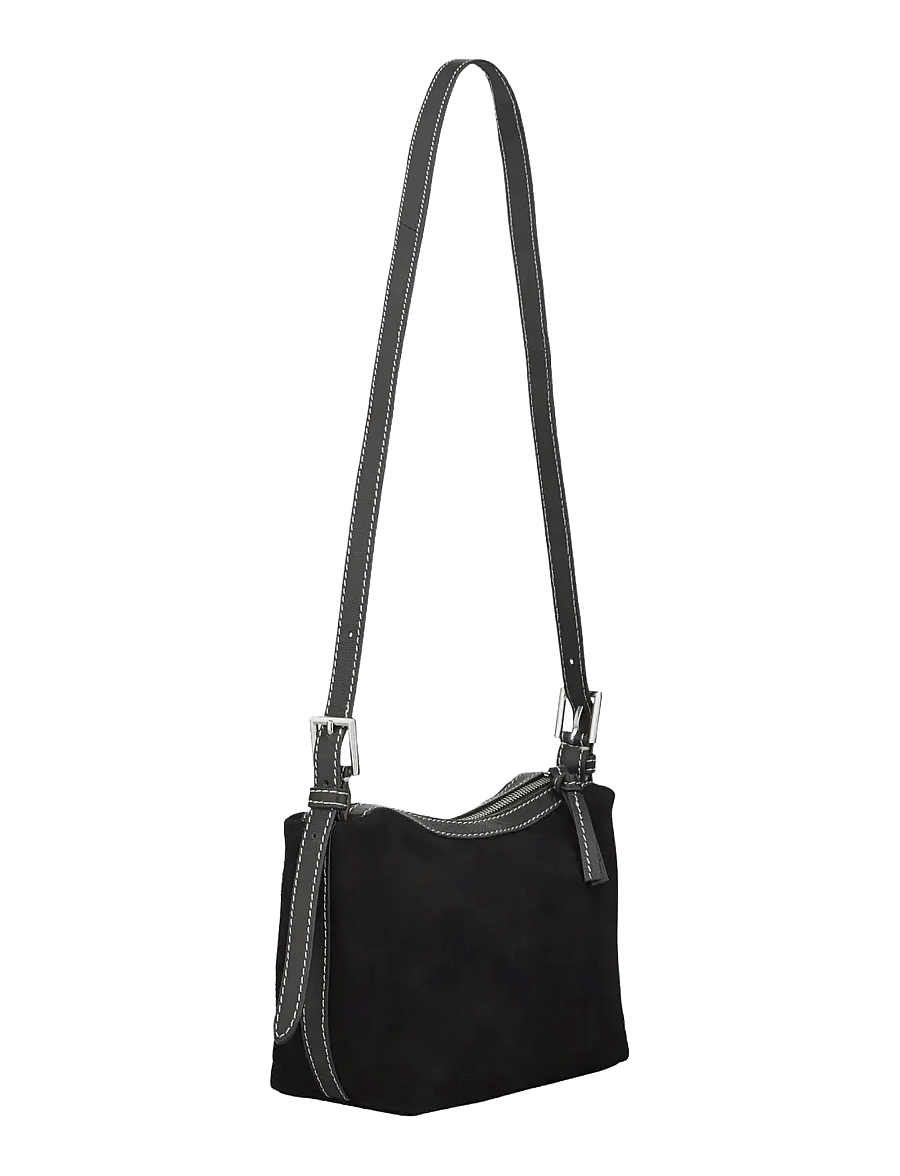 Becksöndergaard - Suede Gwen Bag - modetrender - black - 1