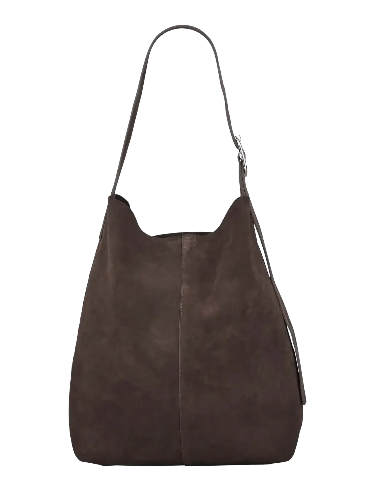 Suede Mae Buckle Bag - CHOCOLATE TORTE