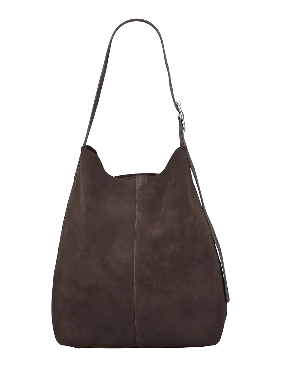 Becksöndergaard - Suede Mae Buckle Bag - special occasions - chocolate torte - 0