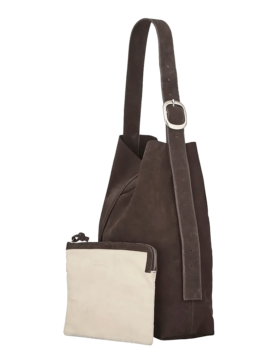 Becksöndergaard - Suede Mae Buckle Bag - special occasions - chocolate torte - 1