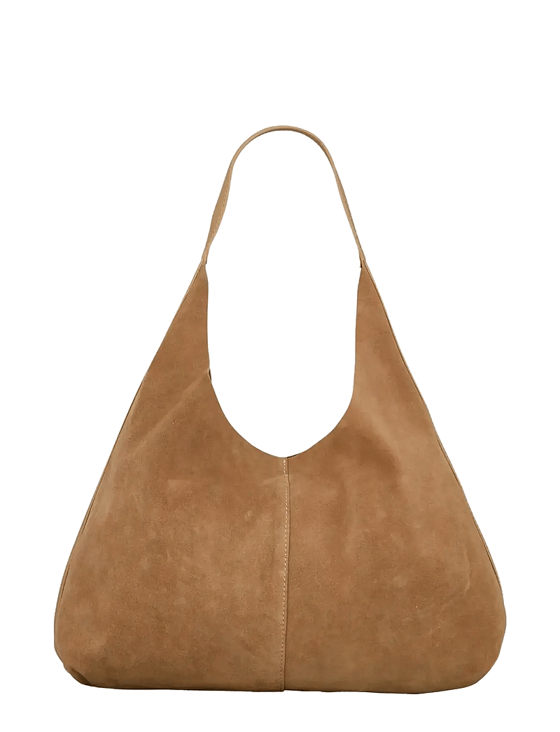 Becksöndergaard - Suede Siena Bag - shoulder bags - almond brown - 0