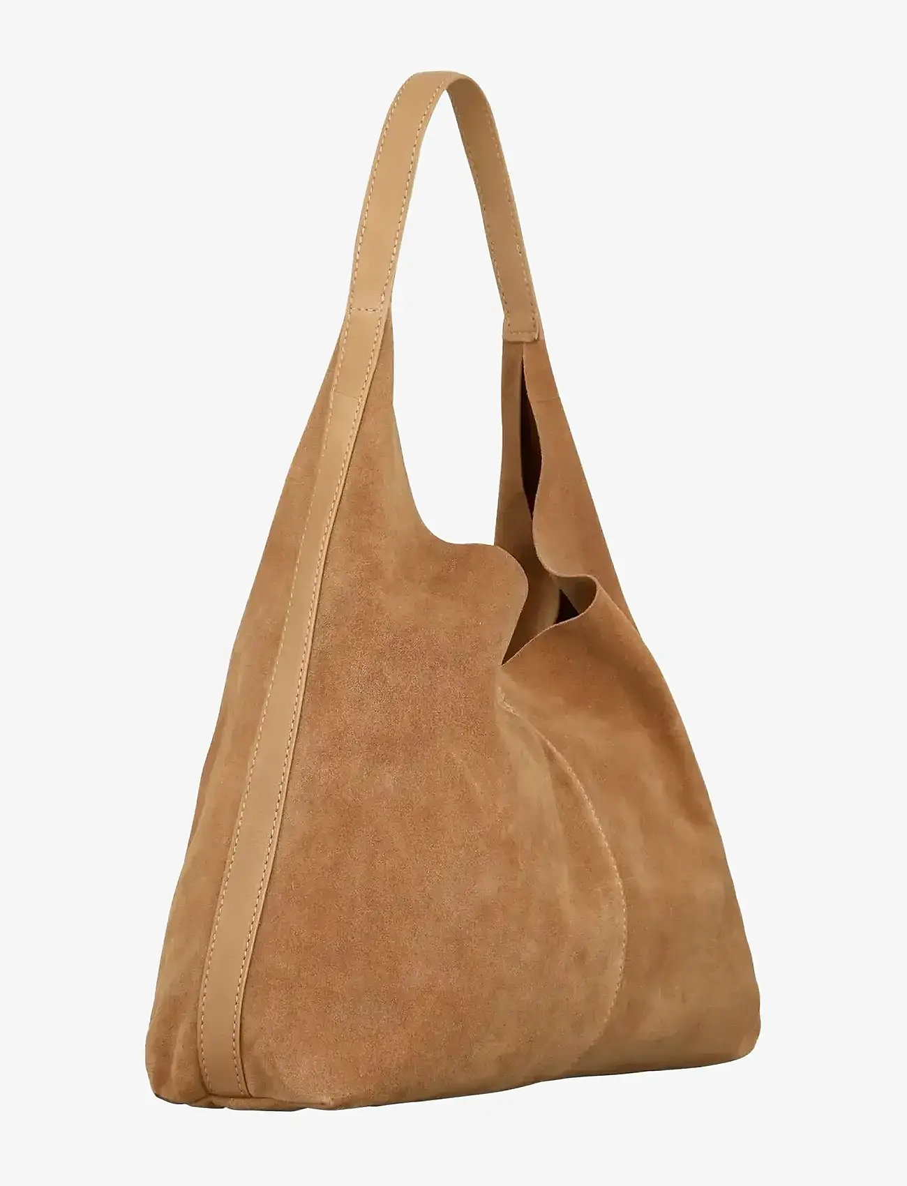 Becksöndergaard - Suede Siena Bag - shoulder bags - almond brown - 1