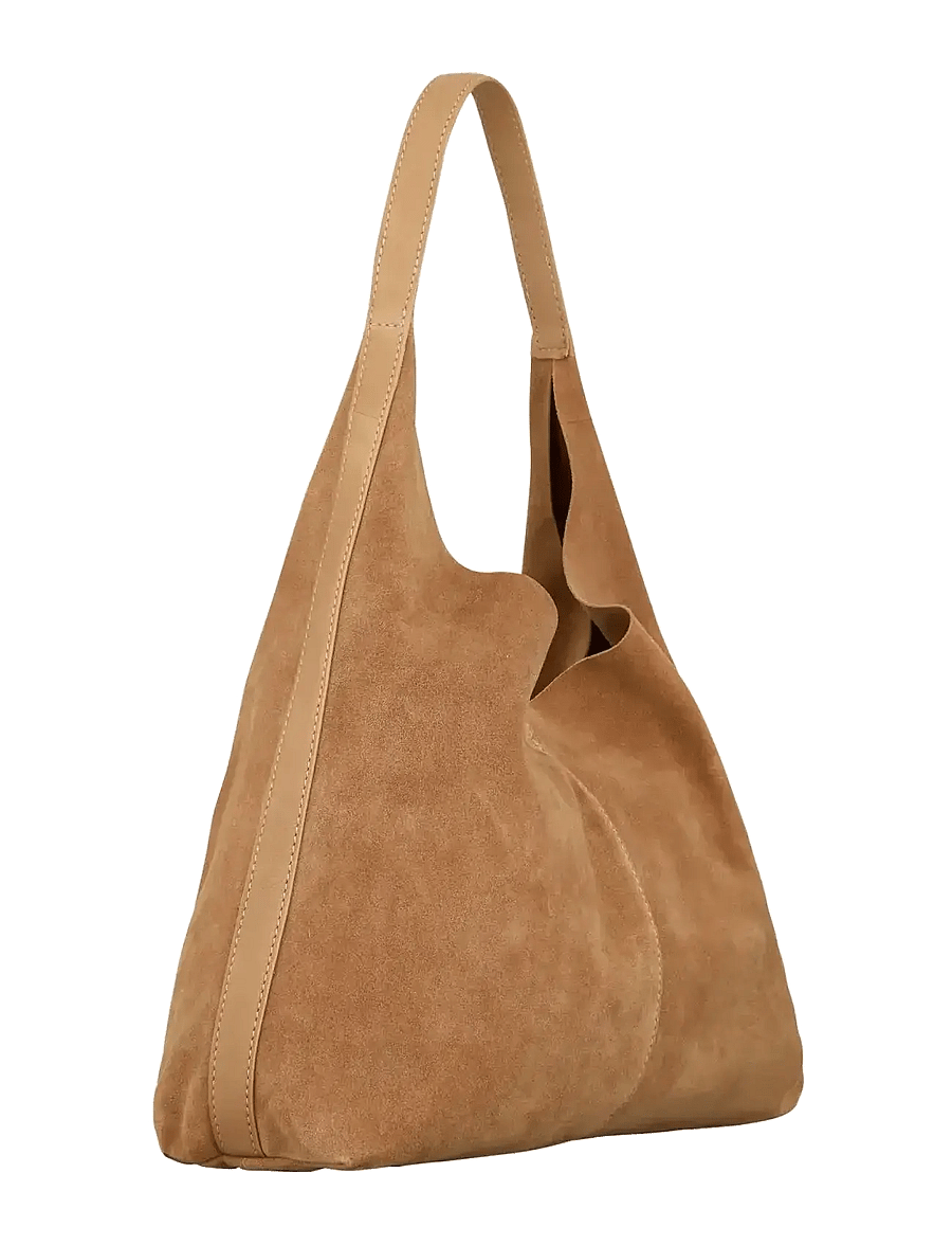 Becksöndergaard - Suede Siena Bag - moetrendid - almond brown - 1