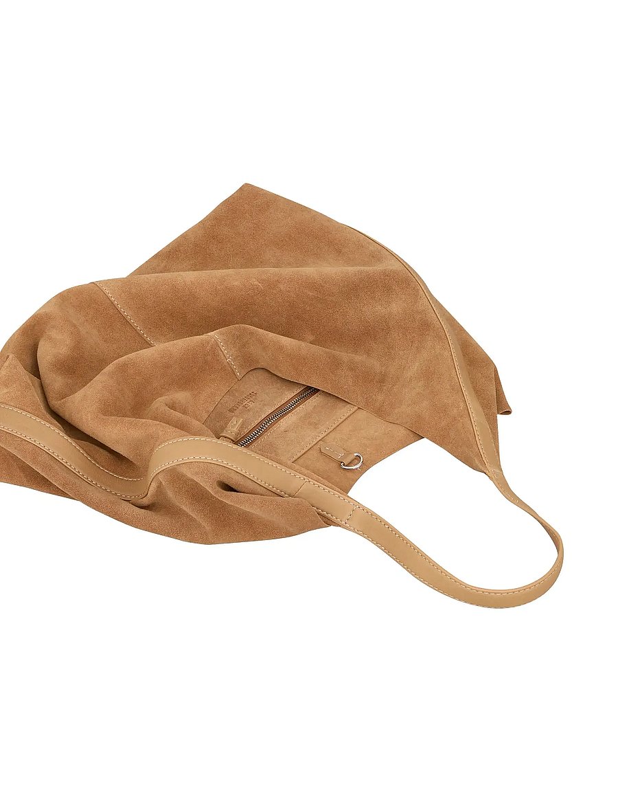 Becksöndergaard - Suede Siena Bag - moetrendid - almond brown - 2