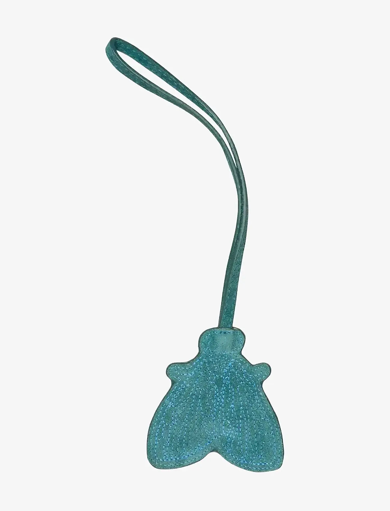 Becksöndergaard - Suede Moth Bag Charm - moetrendid - mediteal green - 0