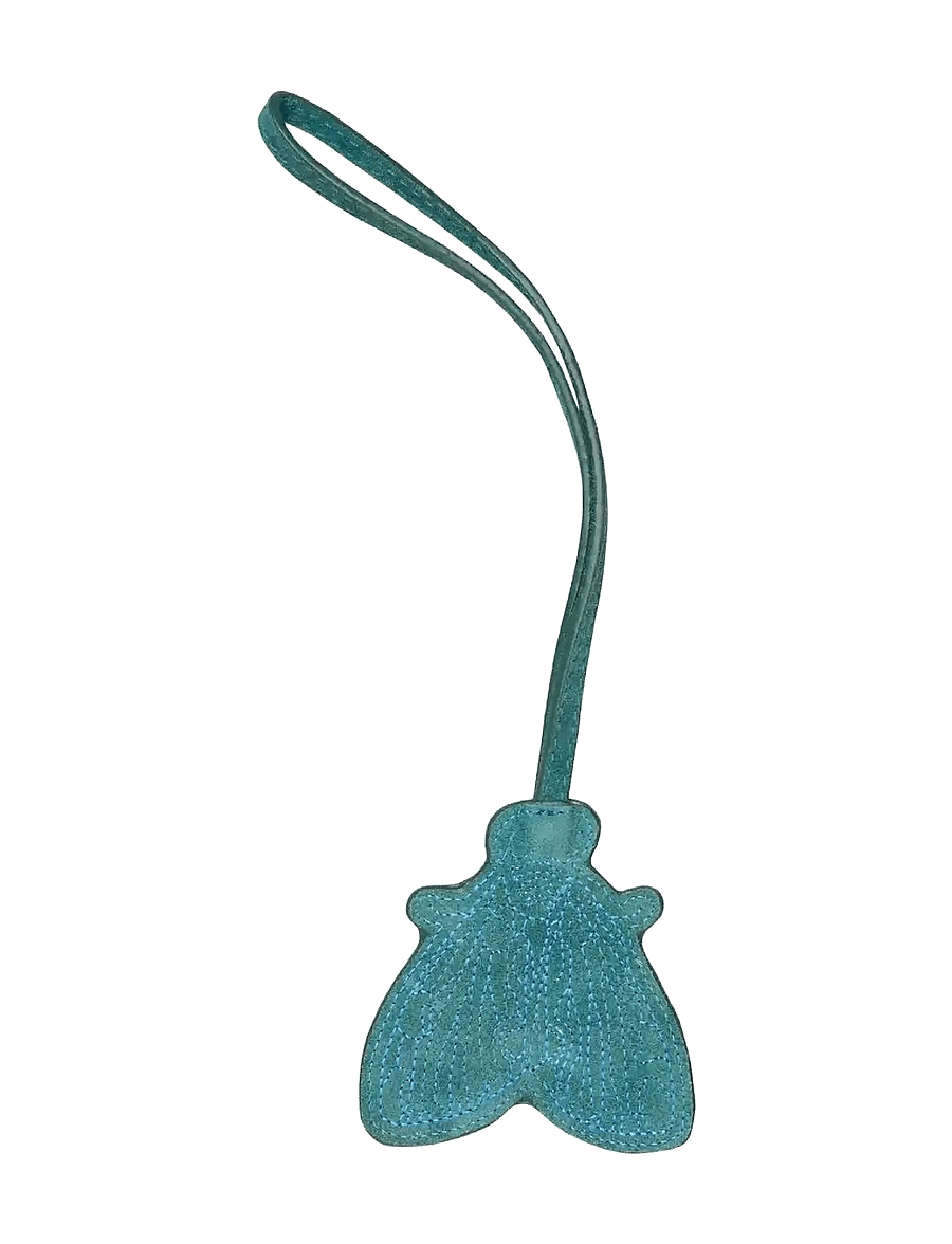 Becksöndergaard - Suede Moth Bag Charm - fashion trends - mediteal green - 0