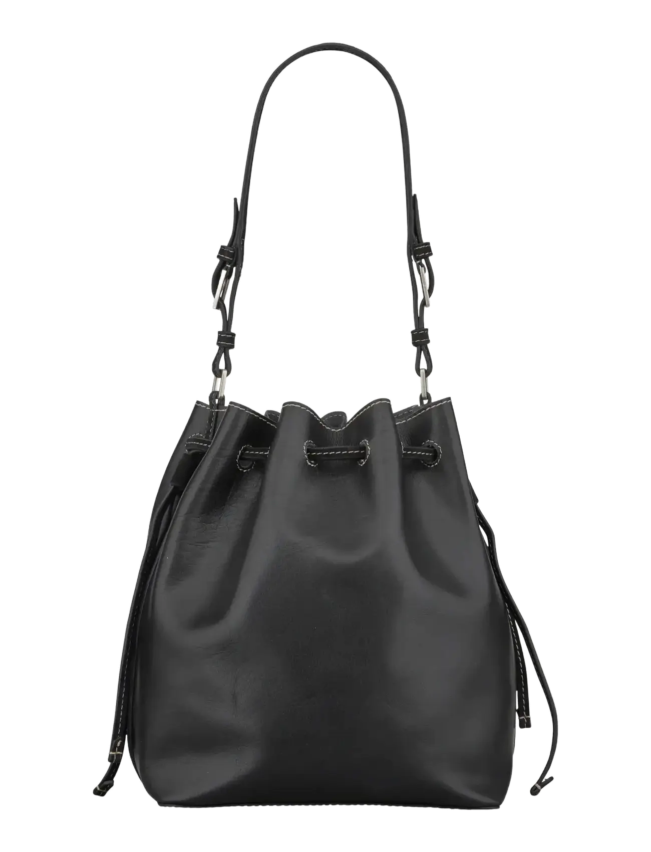 Becksöndergaard Smooth Bucket Bag - Taschen - BLACK / black