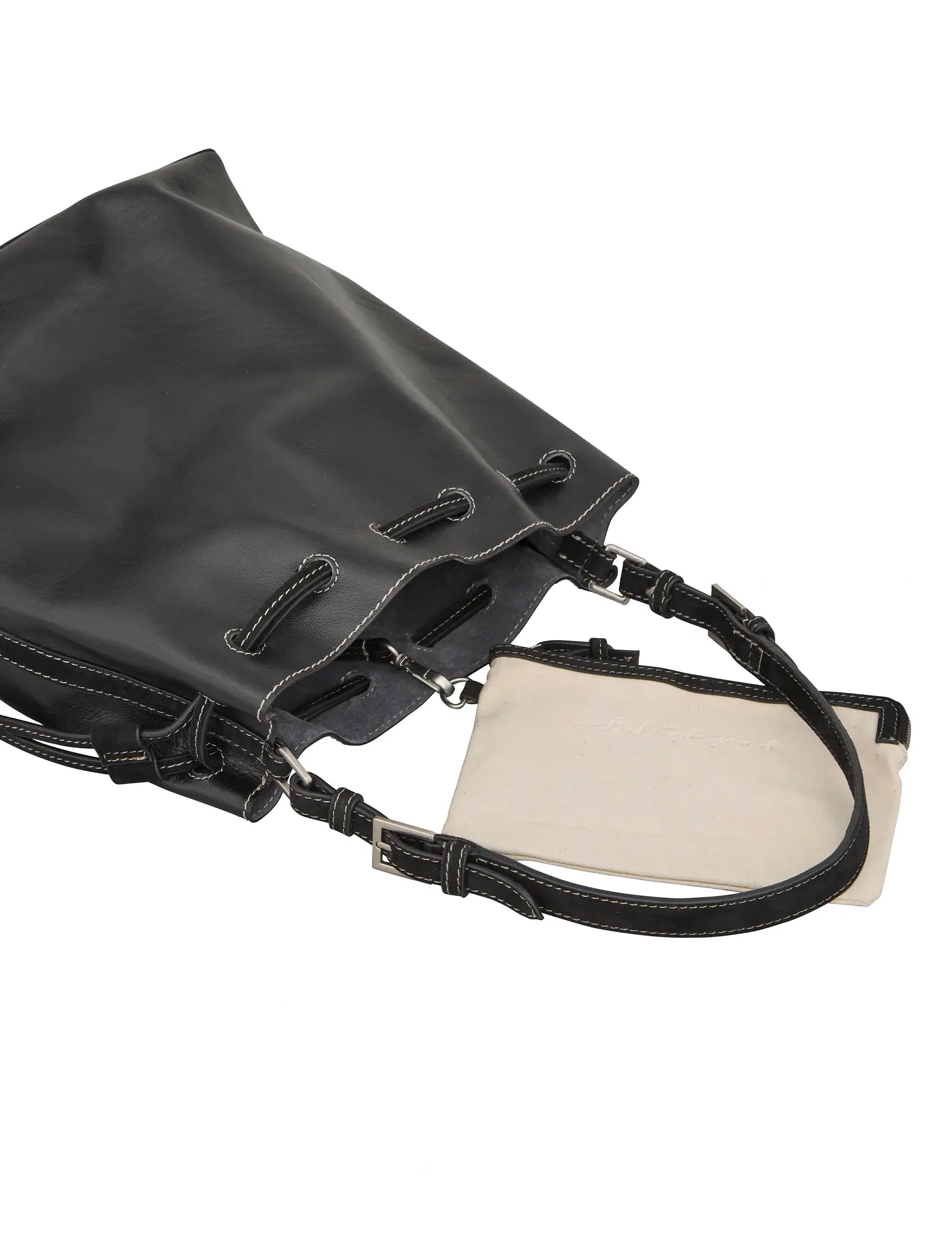 Becksöndergaard - Smooth Bucket Bag - beuteltasche - black - 3